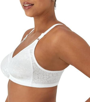 Women's Wireless Lace Bra, Double Support Lace Bras for Women, Stay-in-Place Straps, Full Coverage, Comfortable