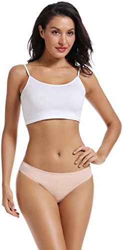 Seamless Women Underwear Thongs,No Show Ladies Thong,No Line Workout Breathable Comfortable Panties,Soft Undies,5-Pack