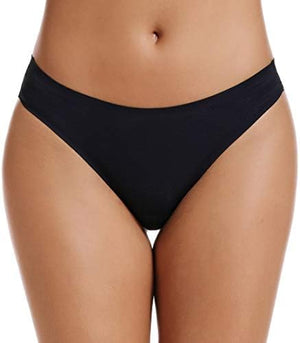 Seamless Women Underwear Thongs,No Show Ladies Thong,No Line Workout Breathable Comfortable Panties,Soft Undies,5-Pack