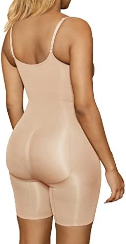 Shapewear for Women Tummy Control Bodysuit Mid Thigh Body Shaper Shorts for a Lifted Look