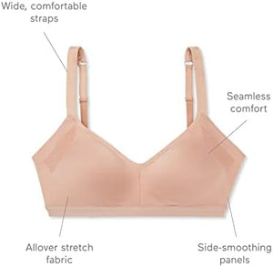 Warners Easy Does It Underarm-Smoothing with Seamless Stretch Wireless Lightly Lined Comfort Bra