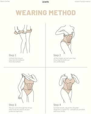 Shapewear Bodysuit Tummy Control Seamless for Women, Inverted Triangle Design with Hip Texture, Faja Body Waist Briefs