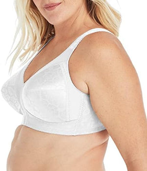 Women's Wireless Bra, 18 Hour Plus-Size Bras Available, Full Coverage, Smoothing, 4693, Single or 2-Pack