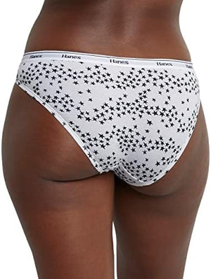 Women's Originals Bikini Panties, Breathable Stretch Cotton Underwear, Assorted, 6-pack