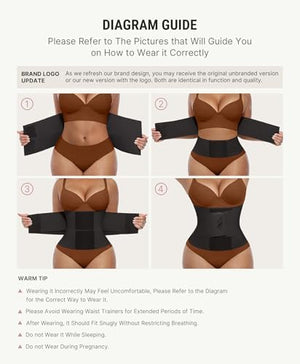 Waist Trainer Belt Waist Cincher Trimmer Ab Belt Tummy Control Body Shaper with Triple Wrap Women and Men