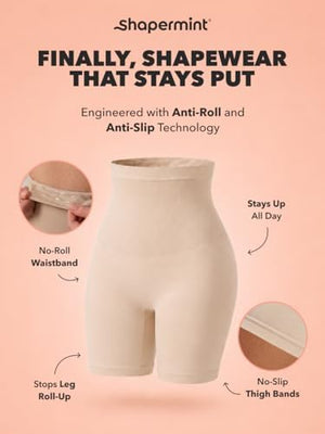Shapewear for Women - High-Waisted Shapewear Tummy Control Shorts, Thigh Slimmer, Underwear for Women