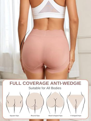 Full Coverage Stretch High Waisted Panties Women's Underwear Soft Ladies Briefs 5 pack