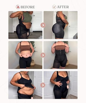 Fajas Colombianas Moldeadoras Butt Lifting Shapewear Tummy Control Postpartum Faja Body Shaper with Zipper Crotch