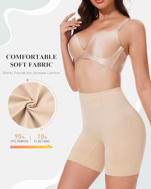 Shapewear Shorts, Mid-Waist Body Shaper Short, Womens Shapewear Tummy Control, Seamless Shapewear for Under Dresses
