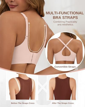 Womens Wireless Bras Push Up Bralette Supportive Everyday Bras Seamless Full Coverage Comfort T-Shirt Bra