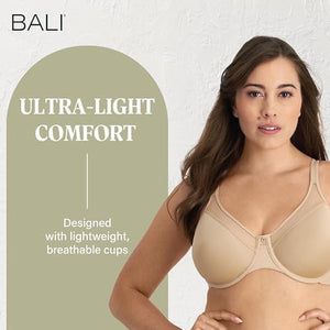 Women's Everyday Bras for Women - One Smooth U Underwire Bras - Adjustable, Supportive & Comfy, Plus Size