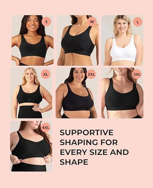 Wireless Bras for Women No Underwire – Small to Plus Size Bralettes with Support and Natural Lift