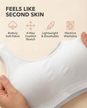 Wireless Bras for Women No Underwire – Small to Plus Size Bralettes with Support and Natural Lift