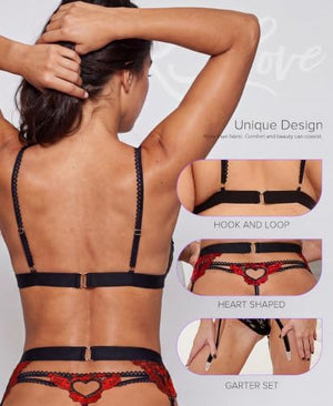 Women Lingerie Set with Garter Belt