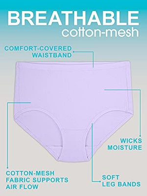 womens Breathable Underwear, Moisture Wicking Keeps You Cool & Comfortable, Available in Plus Size