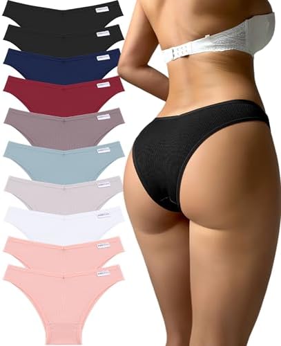FINETOO V-Waist Low-Rise Cotton Bikini Briefs