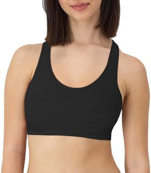 Women's Racerback Cotton T-Back Bralette (3 Pack)