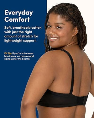 Women's Smooth Cotton T-Shirt Bra - Ultra-Soft, Flexible, and Invisible Under Tees