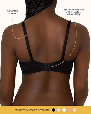 Women's Smooth Cotton T-Shirt Bra - Ultra-Soft, Flexible, and Invisible Under Tees