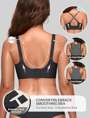 Womens Value Series Wireless Bras Push Up Soft Convertible Jelly Bra