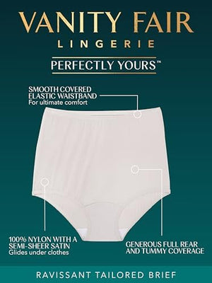 Women's High Waisted Underwear, Full Coverage Ladies Panties, Perfectly Yours Briefs