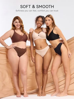 Bras for Women No Underwire Wireless Bras - Seamless Push Up Full Coverage Bralettes Comfortable Everyday Bra