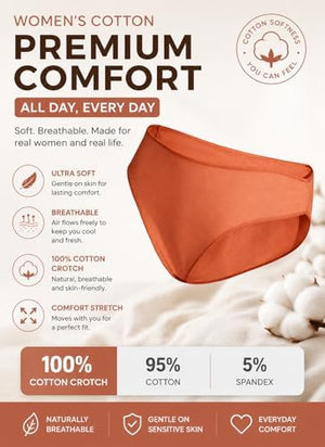 Cotton Underwear for Women 6 Pack Sexy Bikini High Cut Breathbale Cheeky Panties Underwear Womens Lingerie
