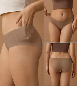 Womens Seamless Underwear No Show Hipster Panties Invisible Lightweight Nuage Bikinis Briefs Microfiber Pack