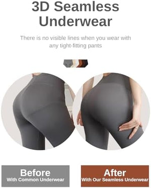 Womens Underwear Seamless High Waisted Briefs Silky Stretch No Show Breathable Full Coverage Ladies Panties 6 Pack
