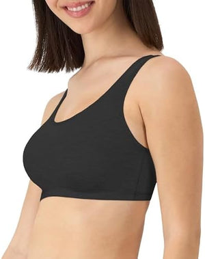 Women's Racerback Cotton T-Back Bralette (3 Pack)