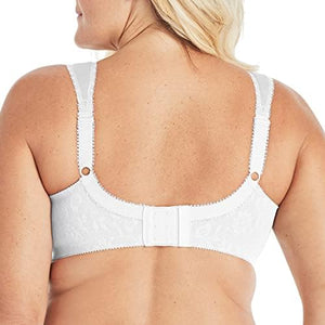 Women's Wireless Bra, 18 Hour Plus-Size Bras Available, Full Coverage, Smoothing, 4693, Single or 2-Pack