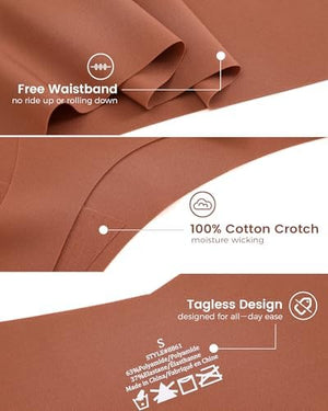 Womens Underwear Seamless Thongs 9 Pack Sexy Panties No Show V-waisted Invisible Tangas Lingerie for Women