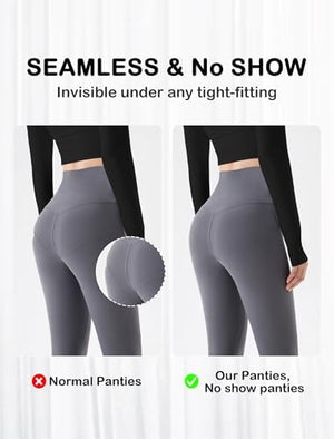 Seamless No Show Womens Underwear Bikini No Show Soft Comfortable Invisibles Briefs Low Rise Hipster Panties 6 Pack