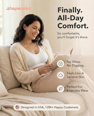 Wireless Bras for Women No Underwire – Small to Plus Size Bralettes with Support and Natural Lift