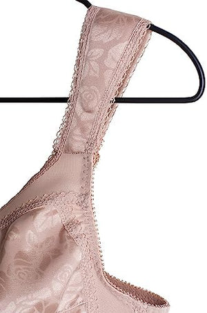 Women's Wireless Bra, 18 Hour Plus-Size Bras Available, Full Coverage, Smoothing, 4693, Single or 2-Pack