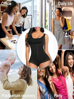 Women's Fajas Colombianas Shapewear Postpartum Tummy Control Body Shaper Girdles Compression Garment