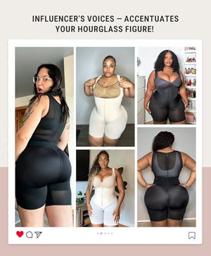 Fajas Colombianas Moldeadoras Butt Lifting Shapewear Tummy Control Postpartum Faja Body Shaper with Zipper Crotch