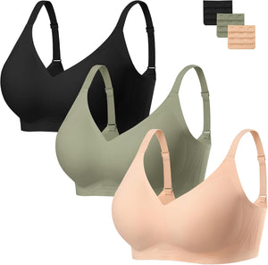 Jelly Bra for Women No Underwire Comfort Seamless Bras Push Up Wireless Bras Full Coverage Bralettes