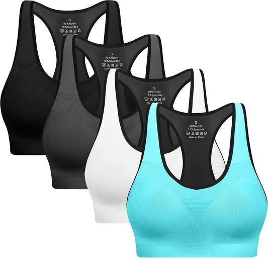 Padded Racerback High-Impact Sports Bra