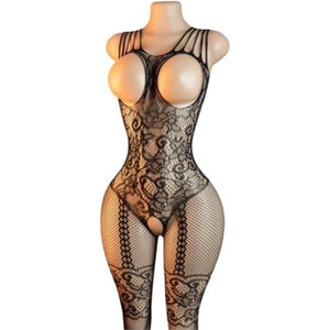 Fishnet Bodysuit Bodystocking - Black Bodystocking X