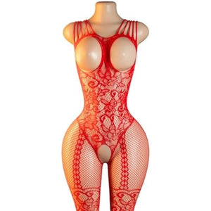 Fishnet Bodysuit Bodystocking - Black
